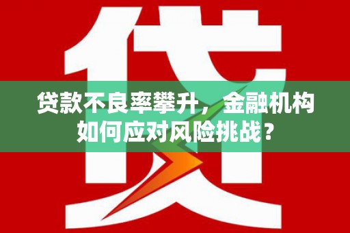 光复贷款不良率攀升，金融机构如何应对风险挑战？