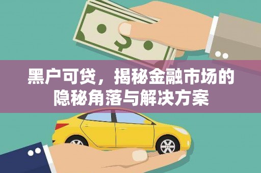 光复黑户可贷，揭秘金融市场的隐秘角落与解决方案