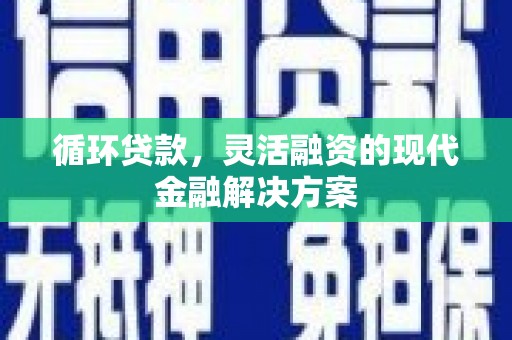 光复循环贷款，灵活融资的现代金融解决方案