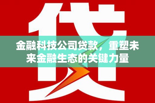 光复金融科技公司贷款，重塑未来金融生态的关键力量